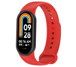 Bizon Strap Watch Dots do Xiaomi Mi Smart Band 8 Czerwony