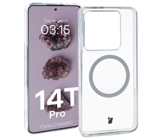 Bizon CrystalO z MagSafe do Xiaomi 14T Pro Przezroczyste