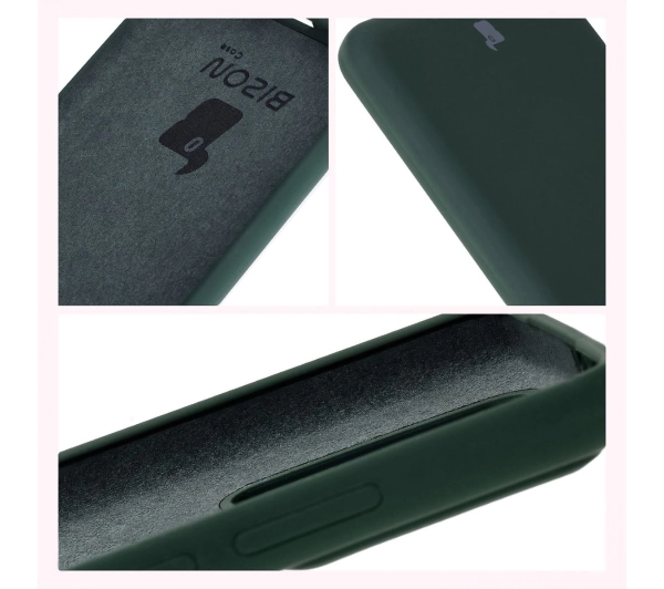 Bizon Silikonowe Soft do Xiaomi 14T Pro Ciemnozielony