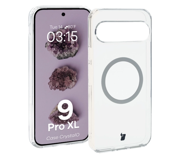 Bizon CrystalO z MagSafe do Google Pixel 9 Pro XL Przezroczyste
