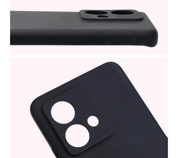 Bizon Silikonowe Soft do Motorola Edge 40 Neo Czarny