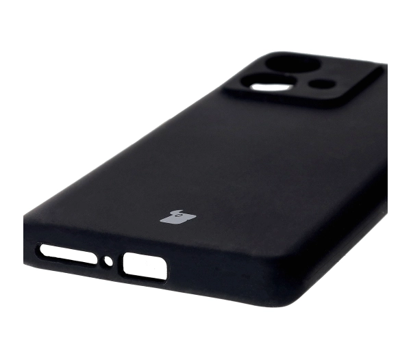 Bizon Silikonowe Soft do Motorola Edge 40 Neo Czarny