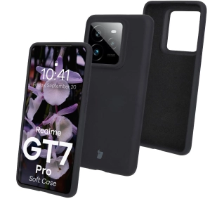 Bizon Silikonowe Soft do Realme GT 7 Pro Czarny