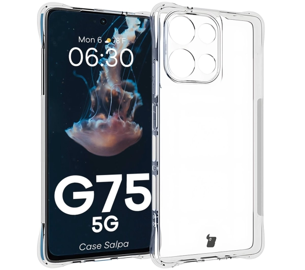 Bizon Elastyczne Salpa do Motorola Moto G75 5G Przezroczysty