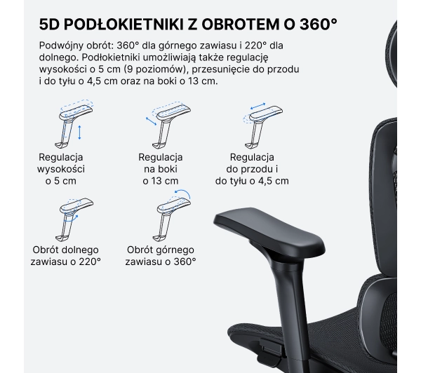 Anda Seat X-Air Pro XL Gamingowy do 120kg Tkanina Czarny - Kup na Raty - RRSO 0%