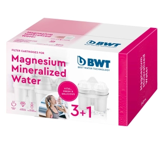 BWT Mineralizowana Magnezem miękka woda 4szt.