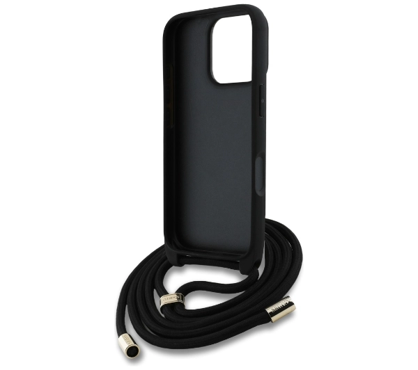 Guess 4G Big Logo Cord Stap Crossbody do iPhone 16 Pro Brązowy