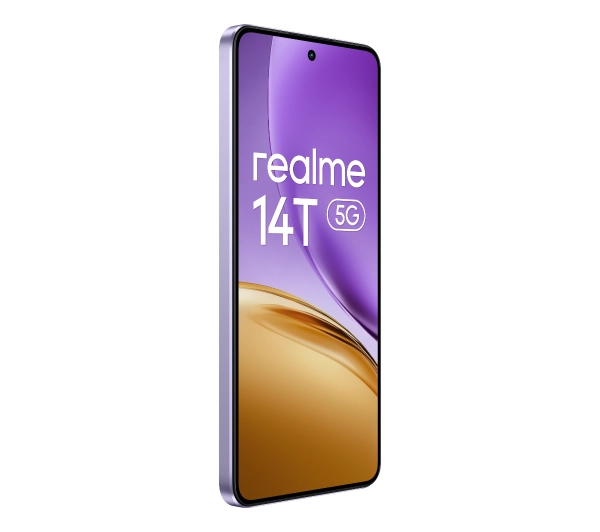 realme 14T 5G 8/256GB Funkcje AI 6,67" 120Hz 50Mpix Fioletowy - ⚡ EURO HIT CENOWY! ⚡ - Kup na Raty - RRSO 0%