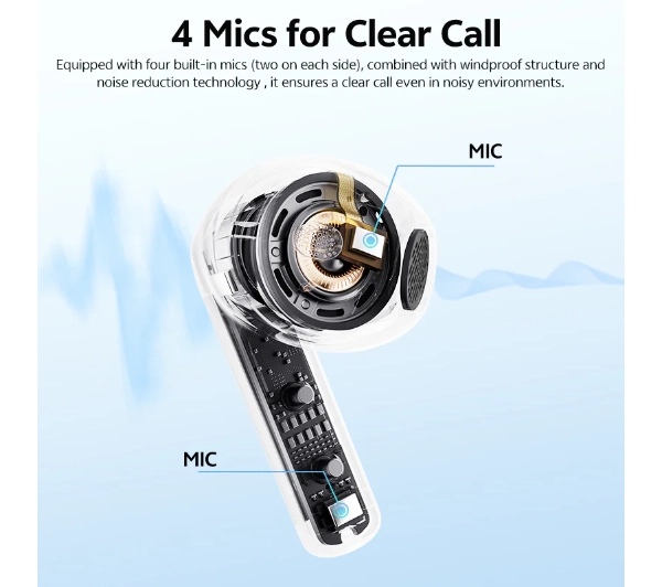 QCY AilyBuds E10 QT35 Douszne Bluetooth 5.4 Czarny