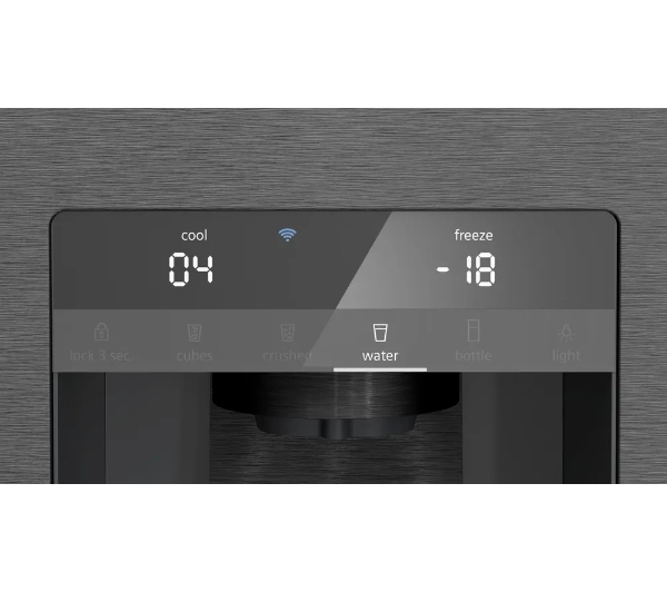 Siemens iQ500 KF96DAXEA Pełny No Frost 183cm  Dystrybutor wody Zdalne sterowanie Czarna stal szczotkowana - TRZECI -55%, ALBO 5-TY ZA 1ZŁ - Kup na Raty - RRSO 0%
