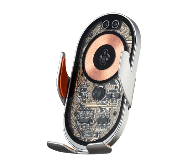 Uchwyt na telefon QUALO Transparent QTUS-K-15-18 Szary