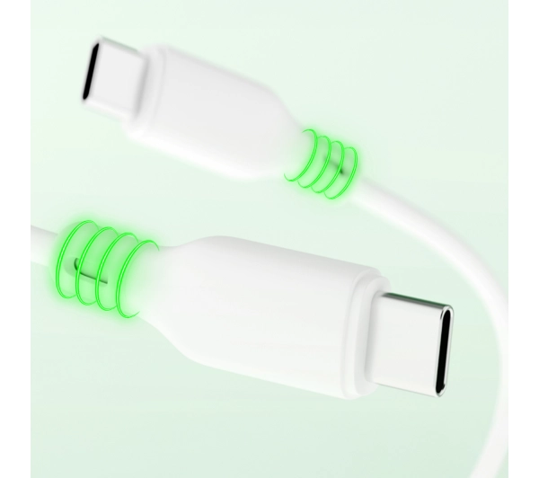 QUALO USB-C do USB-C 1,5m 3A Biały