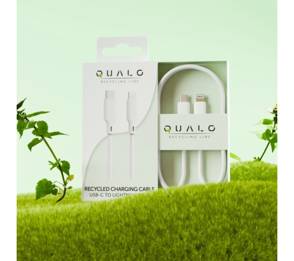 QUALO USB-C do Lightning 1,5m 2,4A Biały