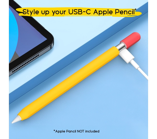 DooDroo do Apple Pen USB-C Żółty + 5 Nasadek