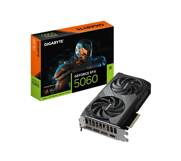 Gigabyte GeForce RTX 5060 WINDFORCE OC 8GB GDDR7 128bit DLSS 4
