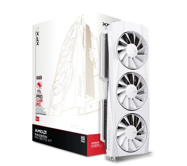 XFX Quicksilver Radeon RX 9070 XT White Gaming Edition 16GB GDDR6 256bit FSR