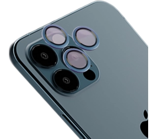 Bizon na aparat z aplikatorem Snap Lens do iPhone 12 Pro Max morska ramka