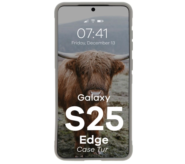 Bizon Tur do Galaxy S25 Edge Jasnoszary