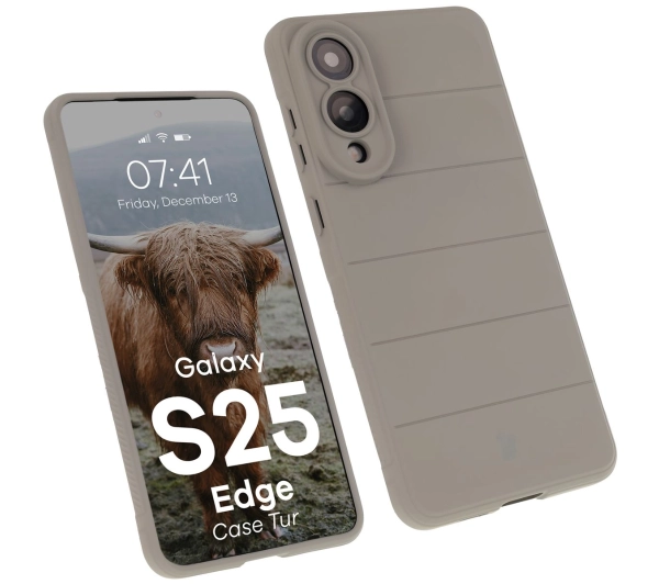 Bizon Tur do Galaxy S25 Edge Jasnoszary