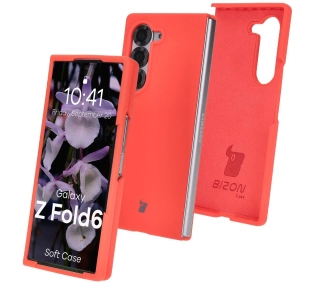 Bizon Silikonowe Soft do Galaxy Z Fold6 Czerwony