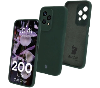 Bizon Silikonowe Soft do Honor 200 Lite Ciemnozielony