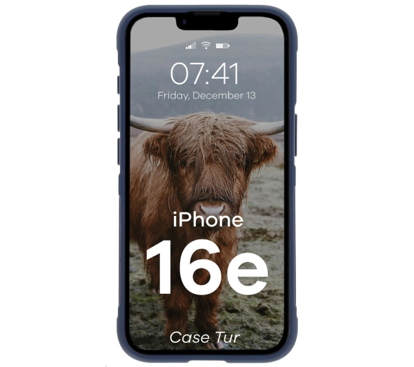 Bizon Tur do iPhone 16e Granatowy