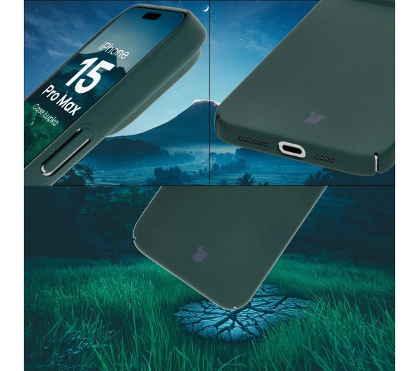 Bizon Łupka do iPhone 15 Pro Max Zielony