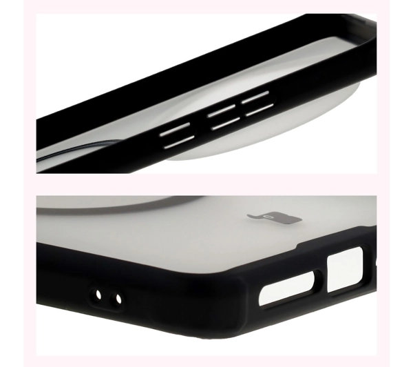 Bizon MatteO z MagSafe do Xiaomi 15 Ultra Przydymione-czarny
