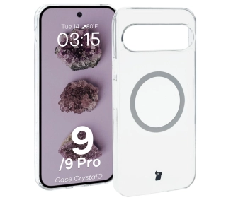 Bizon CrystalO z MagSafe do Google Pixel 9/9 Pro Przezroczysty