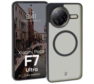 Bizon MatteO z MagSafe do Xiaomi Poco F7 Ultra Przydymione-czarny