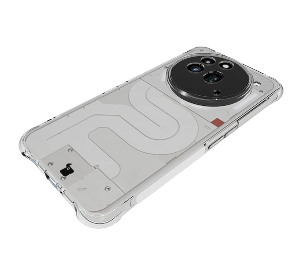 Bizon elastyczne etui Salpa + 2x szkło hartowane Clear Pack do Nothing Phone 3a Pro