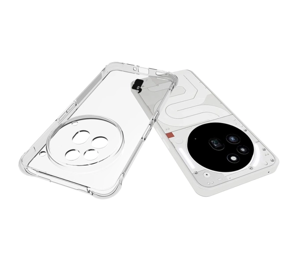 Bizon elastyczne etui Salpa + 2x szkło hartowane Clear Pack do Nothing Phone 3a Pro