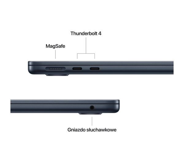 Apple MacBook Air 2025 13,6" M4 24GB RAM 512GB Dysk macOS Północ 70W Funkcje AI - Kup na Raty - RRSO 0%