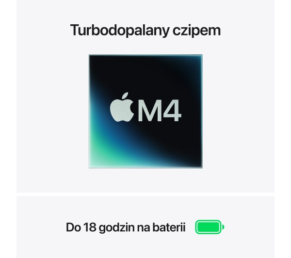 Apple MacBook Air 2025 13,6" M4 16GB RAM 512GB Dysk macOS Błękitny 70W Funkcje AI - Kup na Raty - RRSO 0%