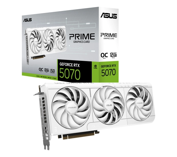 ASUS Prime GeForce RTX 5070 White OC Edition 12GB GDDR7 192bit DLSS 4