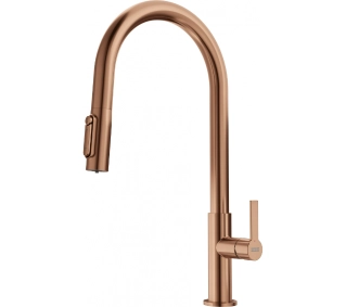 Franke Maris Slim Clear Water Pull-out J Miedziany Mosiądz - TRZECI -55%, ALBO 5-TY ZA 1ZŁ - Kup na Raty - RRSO 0%