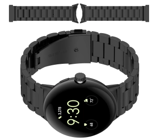 Bizon ze stali nierdzewnej do Google Pixel Watch 3 45 mm czarny