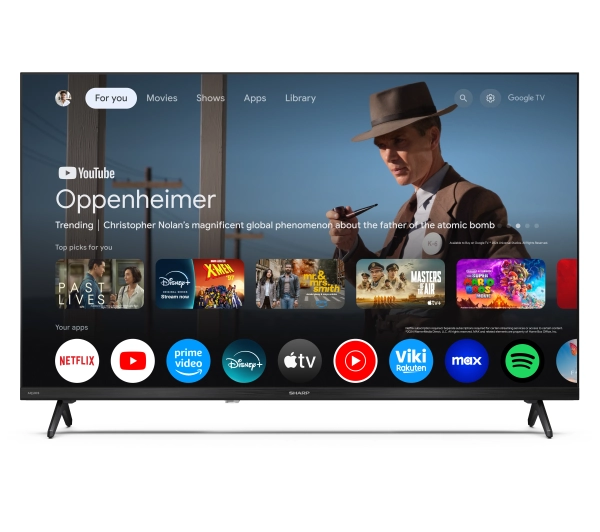 Sharp 32HF3765E QLED Google TV  DVB-T2 - Kup na Raty - RRSO 0%