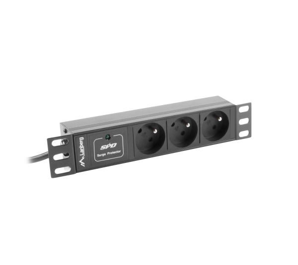 Lanberg RACK PDU 1U 10A 3x230V 2m Czarny