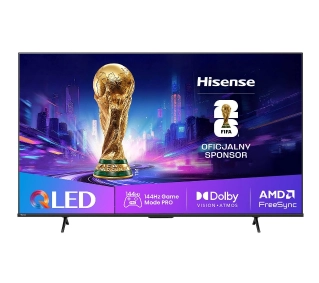 Hisense 85E7Q PRO 85" QLED 4K 144Hz Smart TV Funkcje AI Dolby Vision Dolby Atmos HDMI 2.1 - Kup na Raty - RRSO 0%
