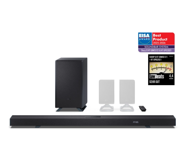 Sharp HT-SBW55121  5.1.2 Bluetooth Czarny