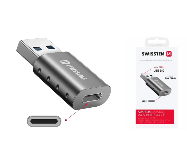 Swissten 55500200 USB-A na USB-C