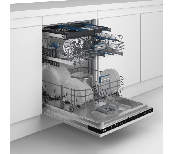 Beko bPro500 BDIN38554P Funkcje AI PowerIntense SuperiorDry 59,8cm Automatyczne otwieranie drzwi Szuflada na sztućce - Kup na Raty - RRSO 0%