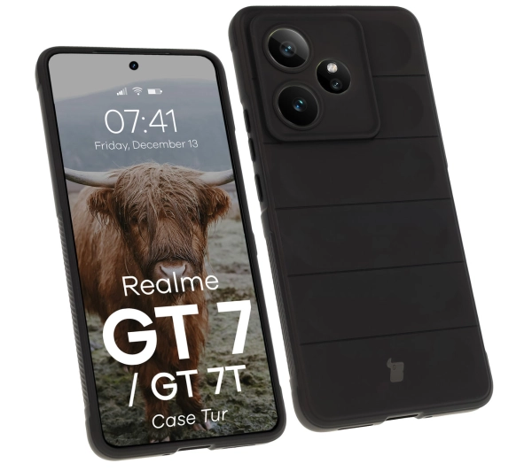 Bizon Tur do Realme GT 7 / Realme GT 7T Czarny