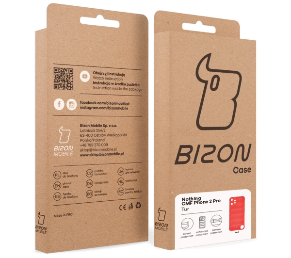 Bizon Tur do Nothing CMF Phone 2 Pro Czerwony