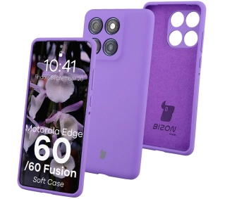 Bizon Soft do Motorola Edge 60 Fusion / Motorola Edge 60 Fioletowy