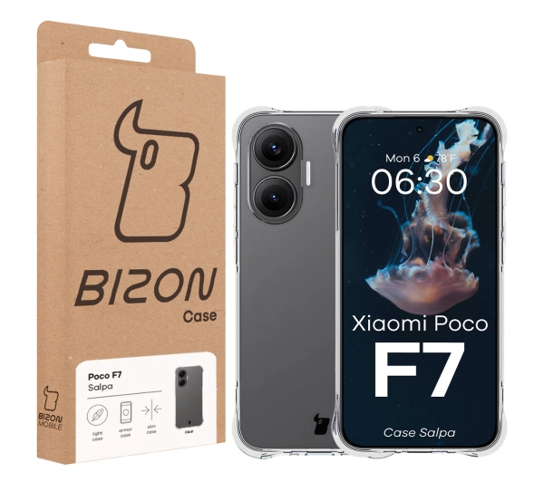 Bizon Salpa do Xiaomi POCO F7 Przezroczysty