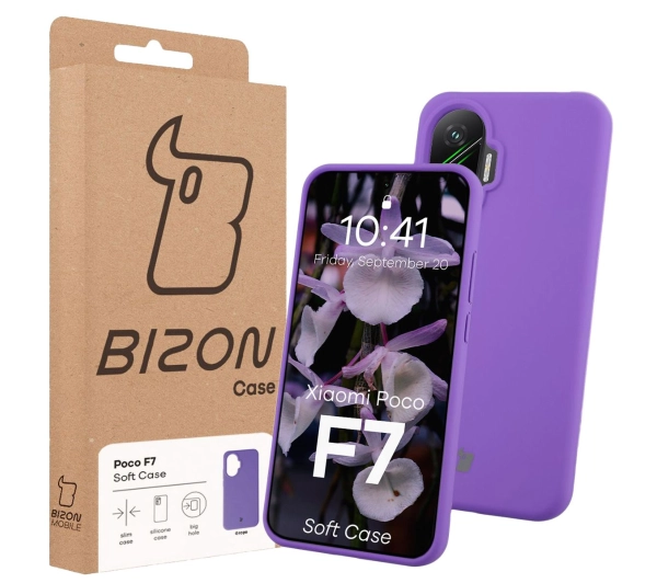 Bizon Soft do Xiaomi POCO F7 Fioletowy