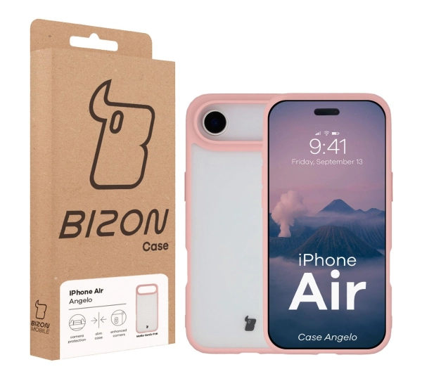 Bizon Angelo do Apple iPhone Air z różową ramką