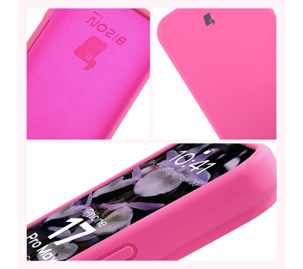 Bizon Silikonowe Soft do Apple iPhone 17 Pro Max Fuksja